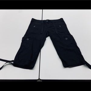 🚫SOLD🚫 ZCO Jeans Premium Black Tie Button Capris